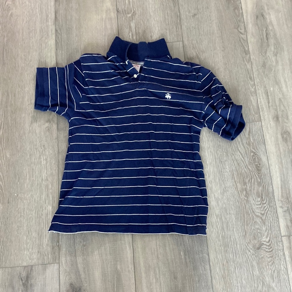Mens m blue brooks brothers polo shirt
